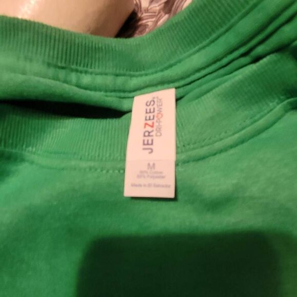 Jerzees Size Medium Saint Patrick's Day Green Long Sleeve T-shirt ... If you can - Picture 4 of 4